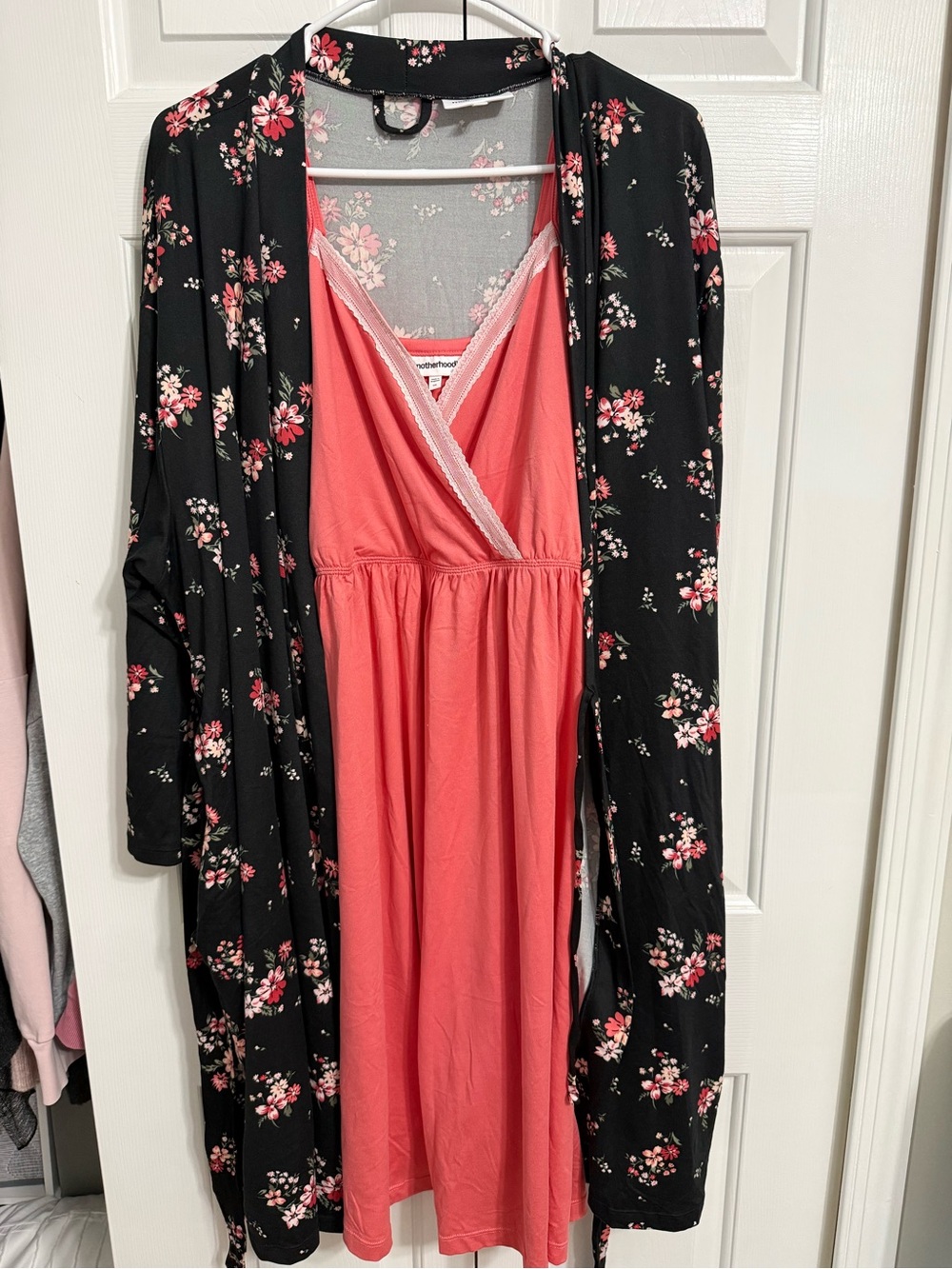 Maternity Motherhood Robe and Chemise Set